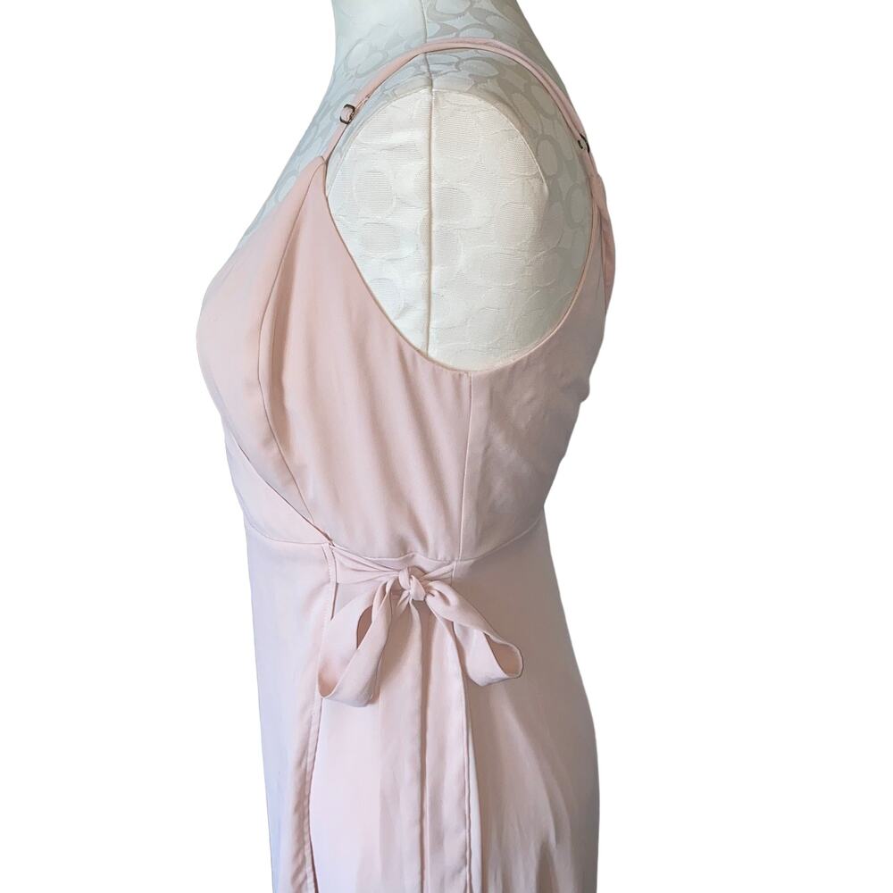 Show Me Your MuMu Mariah Wrap thin strap v-neck party barbiecore Dress Large - Picture 5 of 10